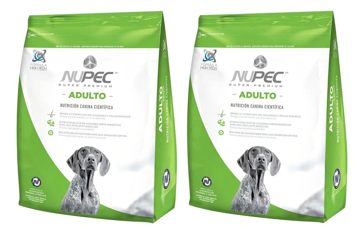 Alimento Nupec Nutrición Científica para perro adulto de raza mediana y grande sabor mix en bolsa de 20kg dos unidades
