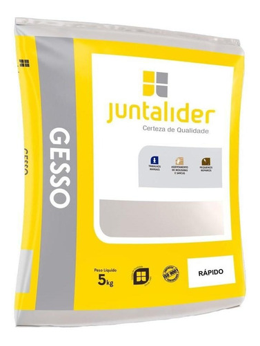 Gesso Rapido Branco 5kg Juntalider