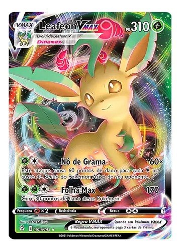 Carta Pokémon Leafeon Vmax Céus Em Evolução