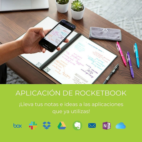 Rocketbook Cuaderno Inteligente Reutilizable, Cuaderno Con C