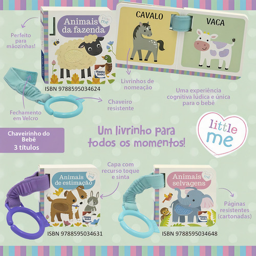 Little Me Chaveirinho do Bebê: Animais de Estimação, de Igloo Books Ltd. Editorial Happy Books Editora Ltda., capa dura em português, 2021