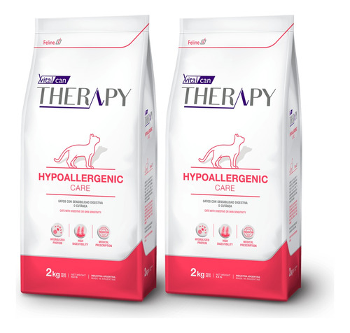 Vitalcan Therapy Hypoallergenic Cat X 4 Kg Distrib Petlandia