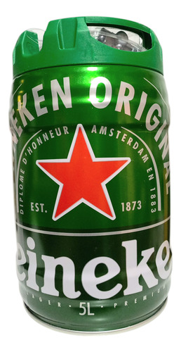 Cerveza Premium Heineken Garrafa X 5 Litros