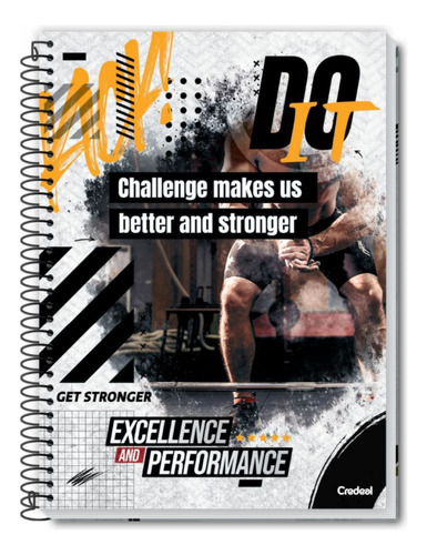 Caderno Univ. Capa Dura 1m 96f Performance Academia Credeal