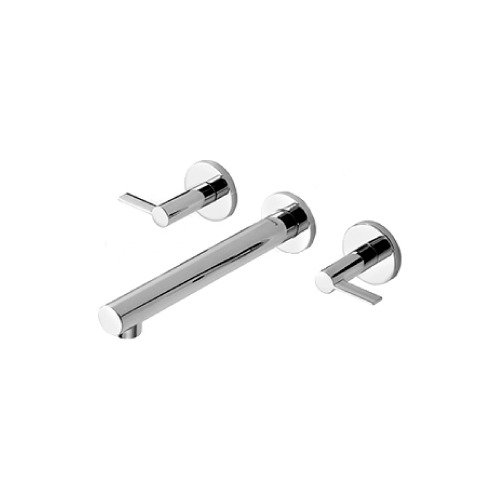 Lavatorio Guilty Lever Pared Cierre Ceramico Acero Inox