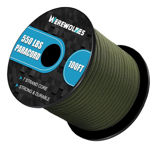 Hombres Lobo 550lb Paracord / Cuerda De Paracaídas - Cuerda 