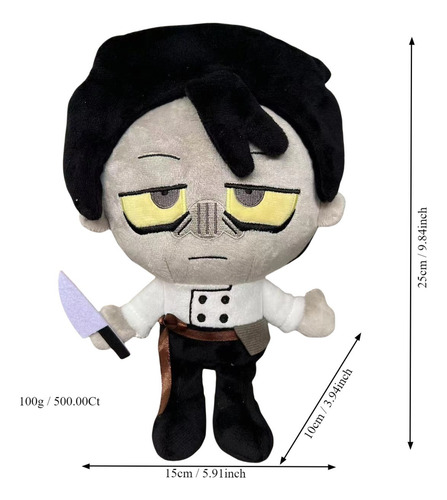 Boneco Pelúcia Com Estatueta De Placa Morta Vince Dead Plate