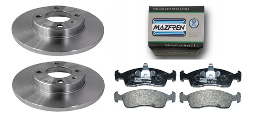 Kit Discos Y Pastillas De Freno Fiat Mobi