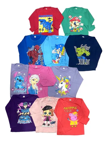 Remeras manga larga niños hotsell