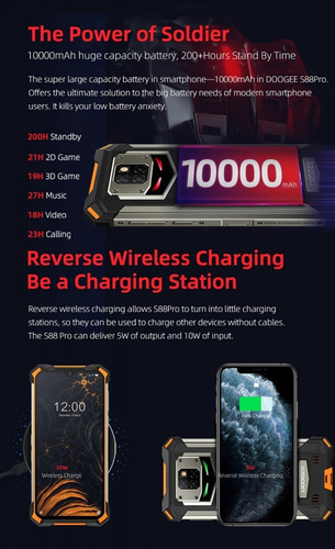 Doogee S88 Pro - Android 10 Smartphone Resistente Sumergible