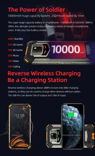 Doogee S88 Pro, Mil-std-810g Mineria Codelco Collahuasi