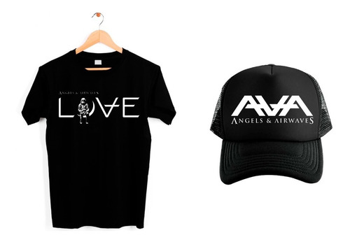 Playera Y Gorra Unisex Angels And Airwaves Ava Love Rock