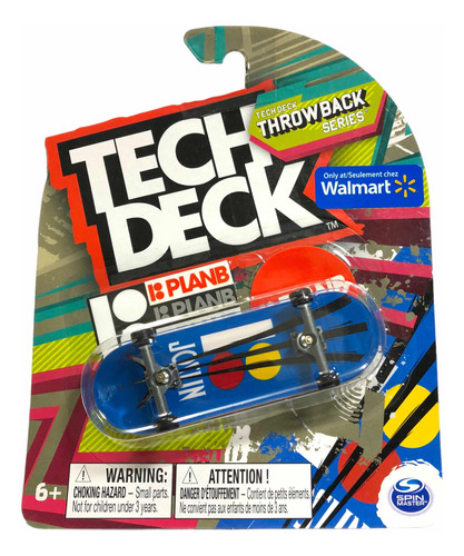 Patineta Juguete Colección Tech Deck Trowback Plan B Skate