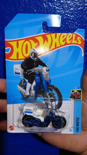 Honda Super Cub Custom Hot Wheels Hw Moto Azul Motocicleta (Usado)