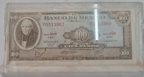 Moneda Y Billete De 100 Pesos Unico (error)