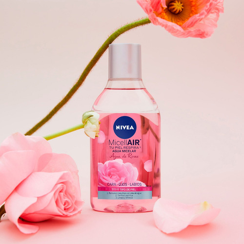 Agua Micelar Desmaquillante Nivea Agua De Rosas 400ml Tipo de piel