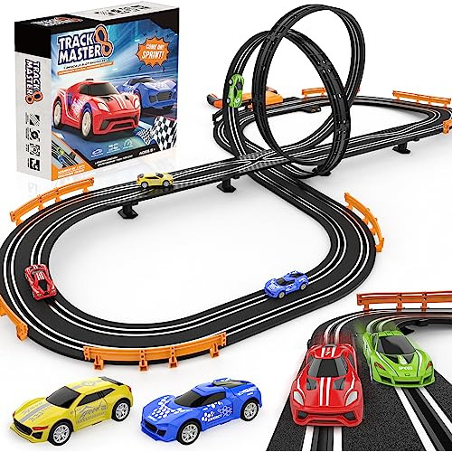 Slot-car-race-track-sets Para Niños, Batería O Pista W4pjz