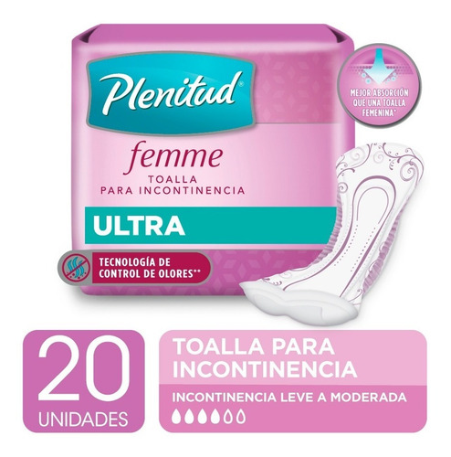 Plenitud Toalla Ultra Femme X 20