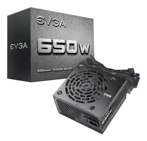 Fuente Pc 650w Evga Cable Mallado Pci-e 6+2 Fan 120mm Box