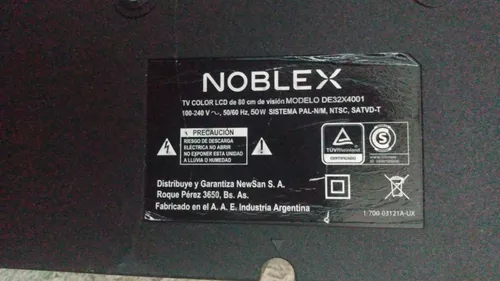 Tv Led Noblex 32 Pulgadas X4 Series De32x4001 LED HD Televisor 32 Pulgadas