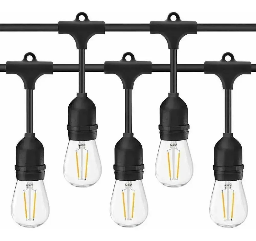 Guirnalda De Luces Rebaratooo - Calidas - Negro 7.5 m