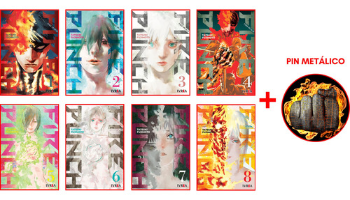 Combo Fire Punch 1 A 8 - Manga - Ivrea