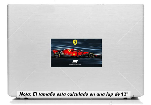 Vinil Sticker Laptop 13 PuLG. Ferrari F1 Modbe002