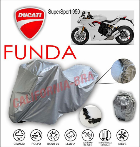 Funda Cubierta Lona Moto Cubre Ducati Super Sport 950