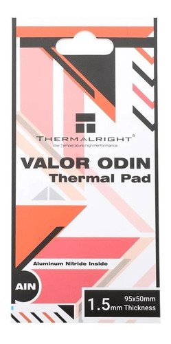 Pad Térmico 15w/mk Thermalright Valor Odin 90x50x1,5mm 