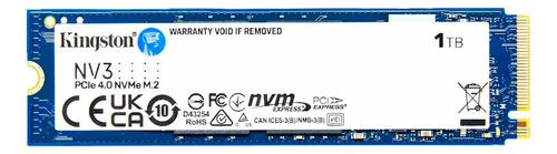 Ssd Kingston Standard Nv3 Con Formato M.2 2280 Nvme 4.0