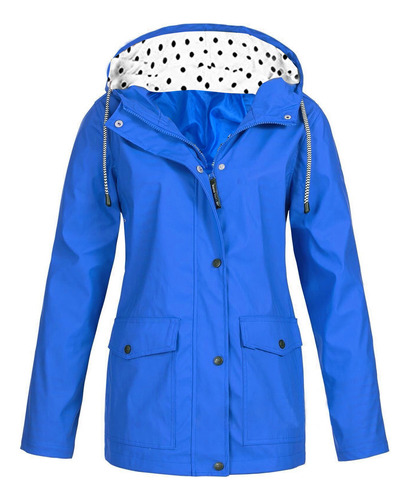 Chaqueta Impermeable Lisa Para Mujer F, Talla Grande, Para U