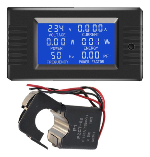 Lcd 80-260v 0-100a Voltaje Digital Voltio Tc Dividida