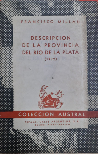 5445 Descripción De La Provincia Del Río De La Plata (1772)