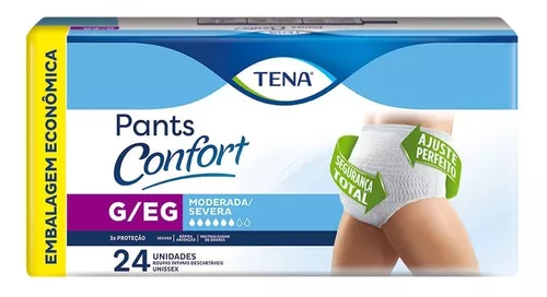 Fralda Roupa Íntima Tena Pants Confort C/24 Unid.