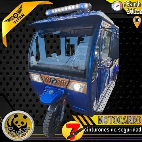 Triciclo Naftero 7 Pasajeros Motocarro Titan Panda 200cc 0km