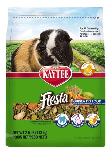 Alimento Premium Kaytee Fiesta Cuyo Frutas Y Verduras 1.13kg