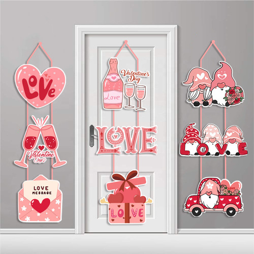 1 Juego De 3 Decoraciones For Fiesta De San Valentín Con