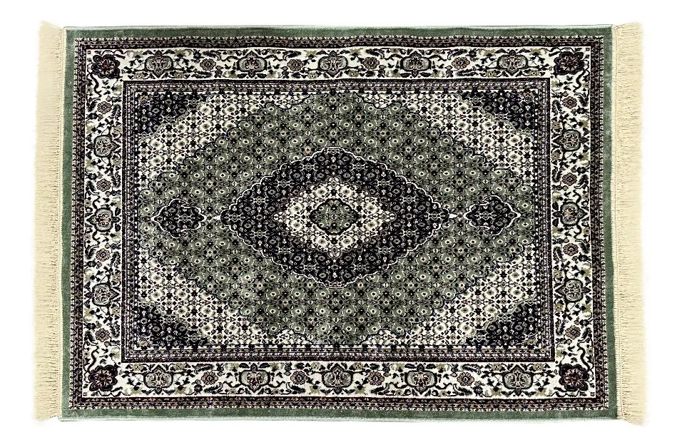 1 Tapete Belga Sala De Jantar Mesa Grande Es Cl 200 X 250 D4 Comprimento 250 Cm Cor D4cla Verde Branco Desenho Do Tecido Classico Medalhão Floral Largura 200 Cm