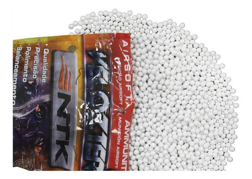 Imagem 2 de 6 de Bbs Bolinha Airsoft 0.25g Velozter Esfera 6mm 4000 Un