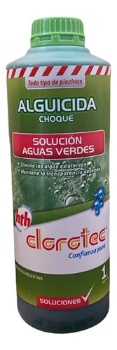 Anti Algas Alguicida de choque clorotec Total para Agua Verde - 1 Litro