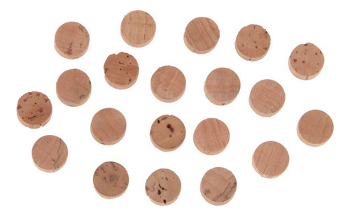 7 Almohadilla De Goma Del Corcho De La Válvula De Madera