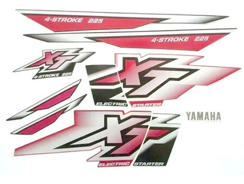Kit Adesivos Yamaha Xt 225 2000 Vermelha - Lb00738