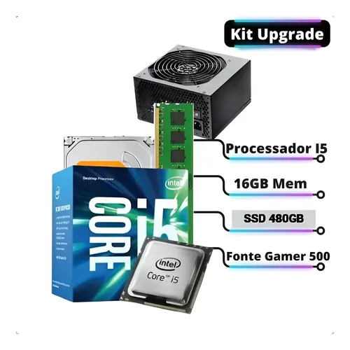 Kit Upgrade Windows 11 Intel I5 8a 16gb Ssd480gb Fonte Gamer