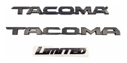 Emblema Limited Color Negro Para Toyota Tacoma 