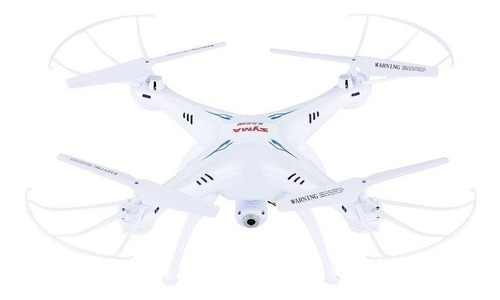 Drone Syma X5SW com câmera HD white 2.4GHz 1 bateria