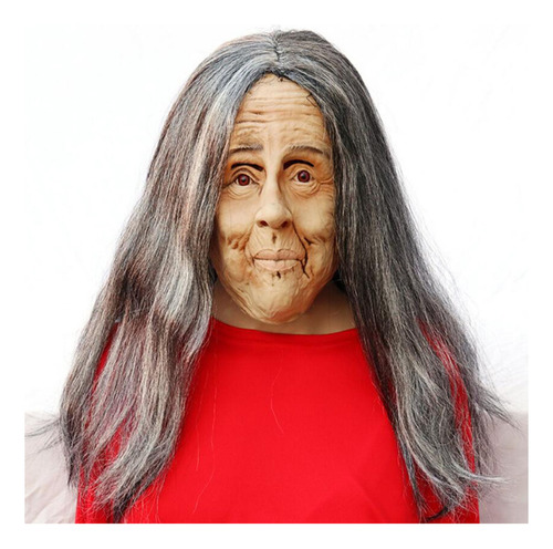Máscara De Terror De Halloween, Máscara De Bruja Vieja Y Ate