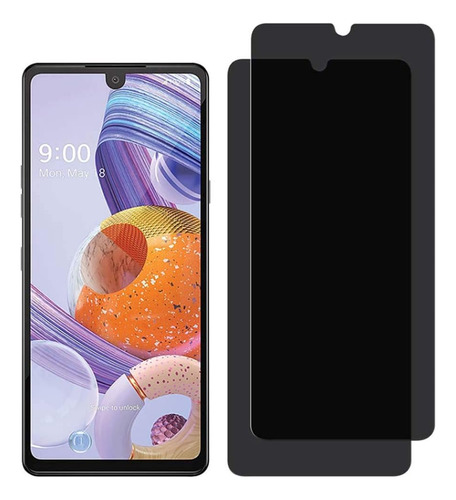 LG Stylo 6 Privacy Screen Protector [2 Pack] Front Bubble LG