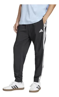 Calças De Malha Masculino Essentials Três Listras adidas Preto Lisa Gg