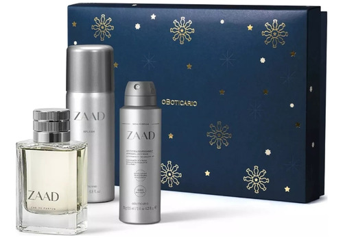 O Boticario Perfumes Kit Zaad X 3 Productos 