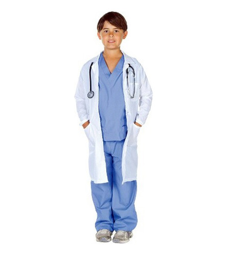 Scrubs Veterinario (a) Disfraz Niños Doctor Talla 2-4-6-8